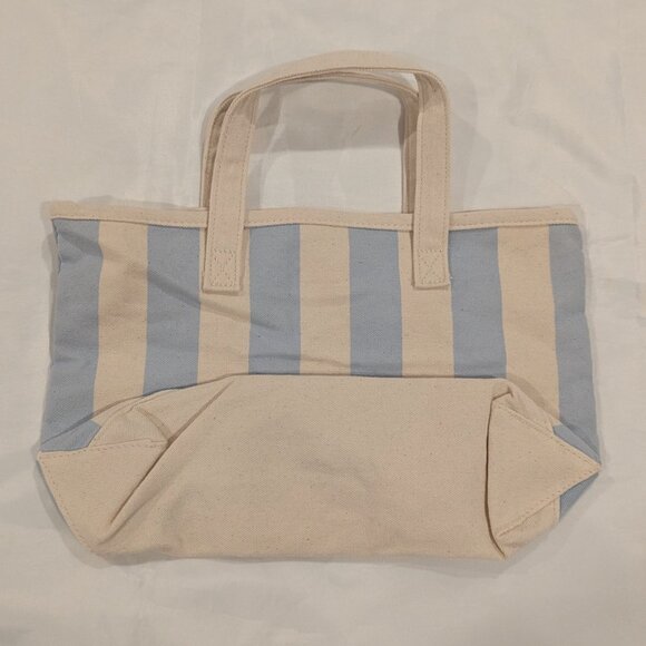 NWT Summer Fridays Mini Travel Tote Bag (Limited Edition, Cotton, Blue!) - Picture 7 of 11
